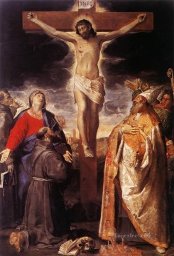 Crucifixion religieuse Annibale Carracci Religieuse Christianisme Peinture à l'huile